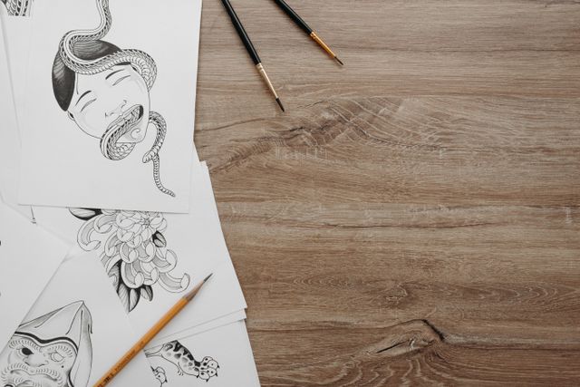 絵を描く